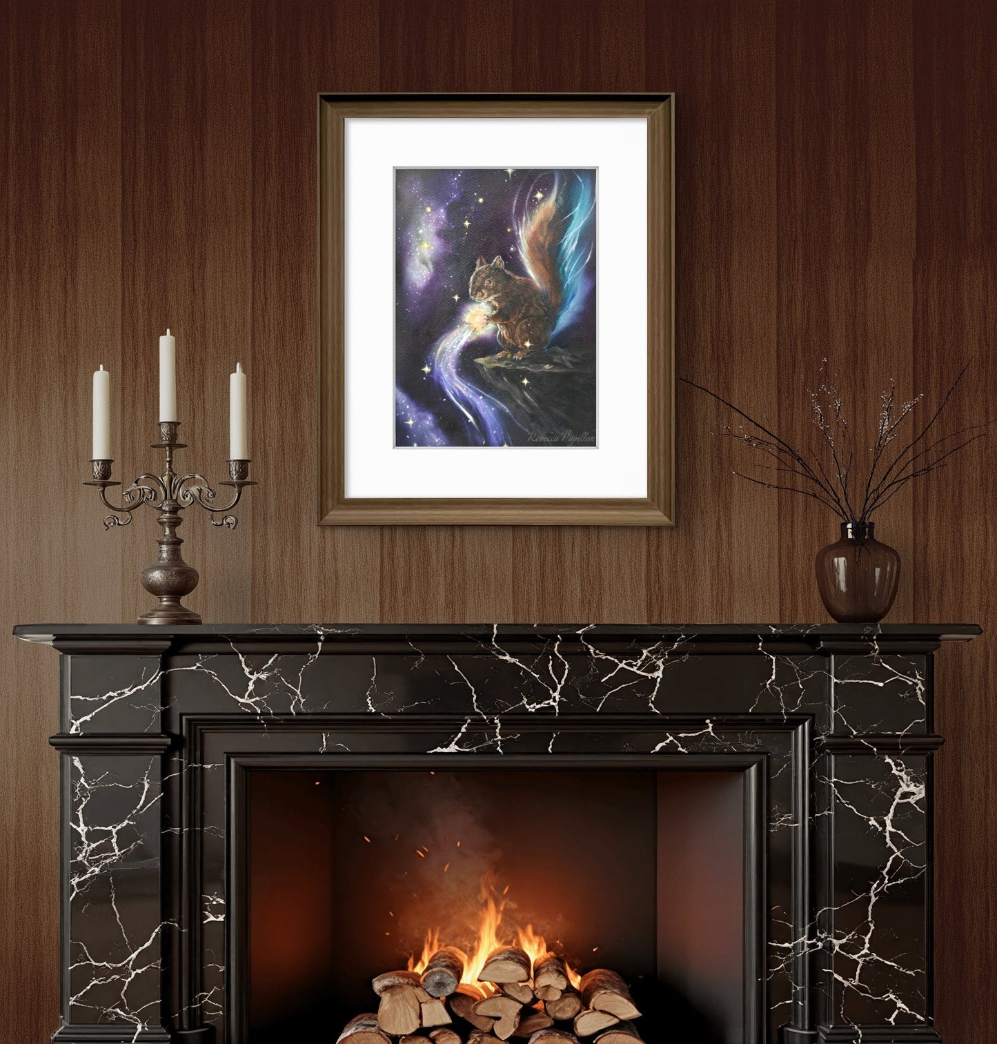 Animarii no.2: Squirrel - The Keeper of What Will Be Found · Original Oil Painting - Rebecca Papillon