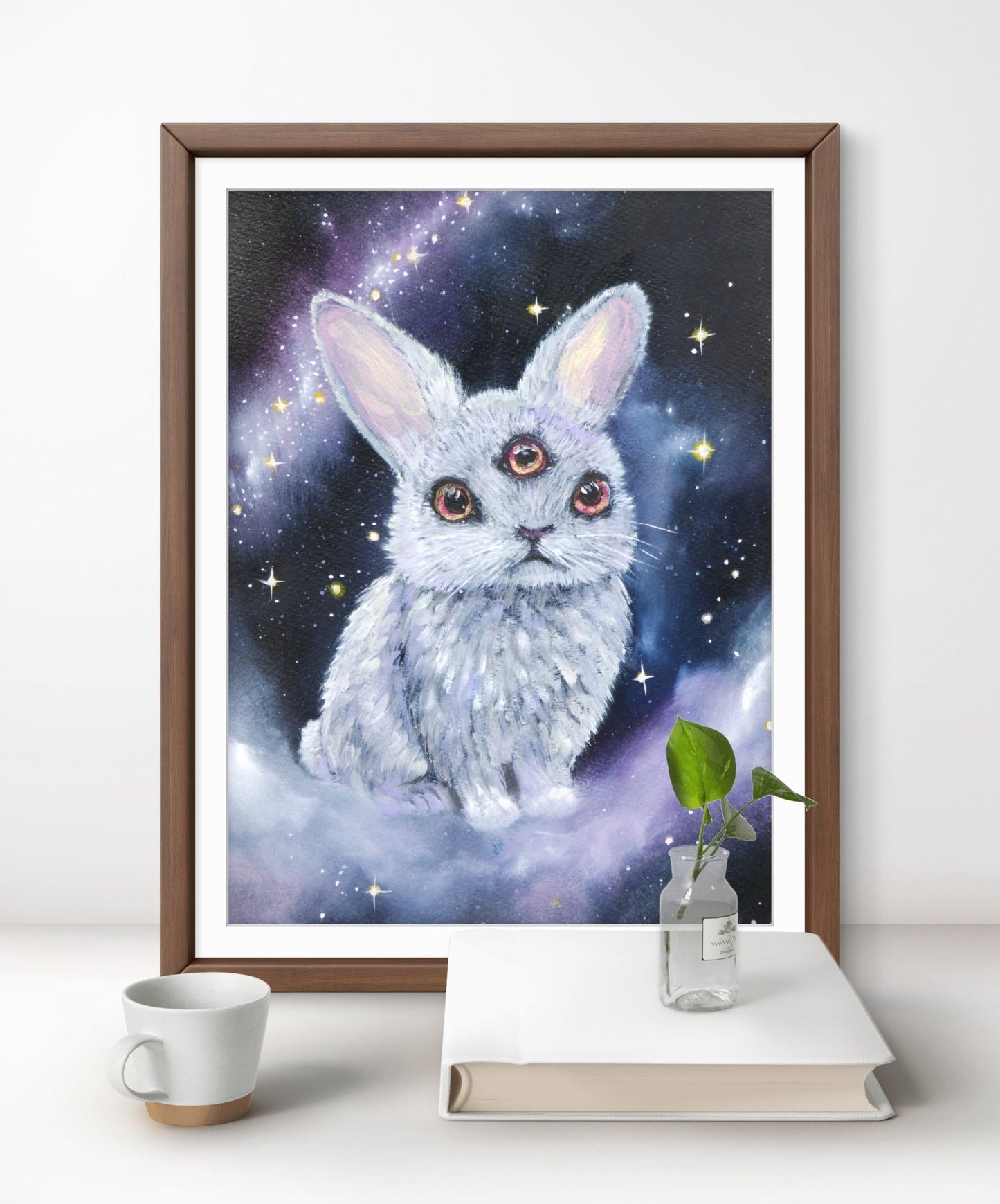 Animarii no.3: Rabbit - The Watcher Between Thresholds · Fine Art Print - Rebecca Papillon