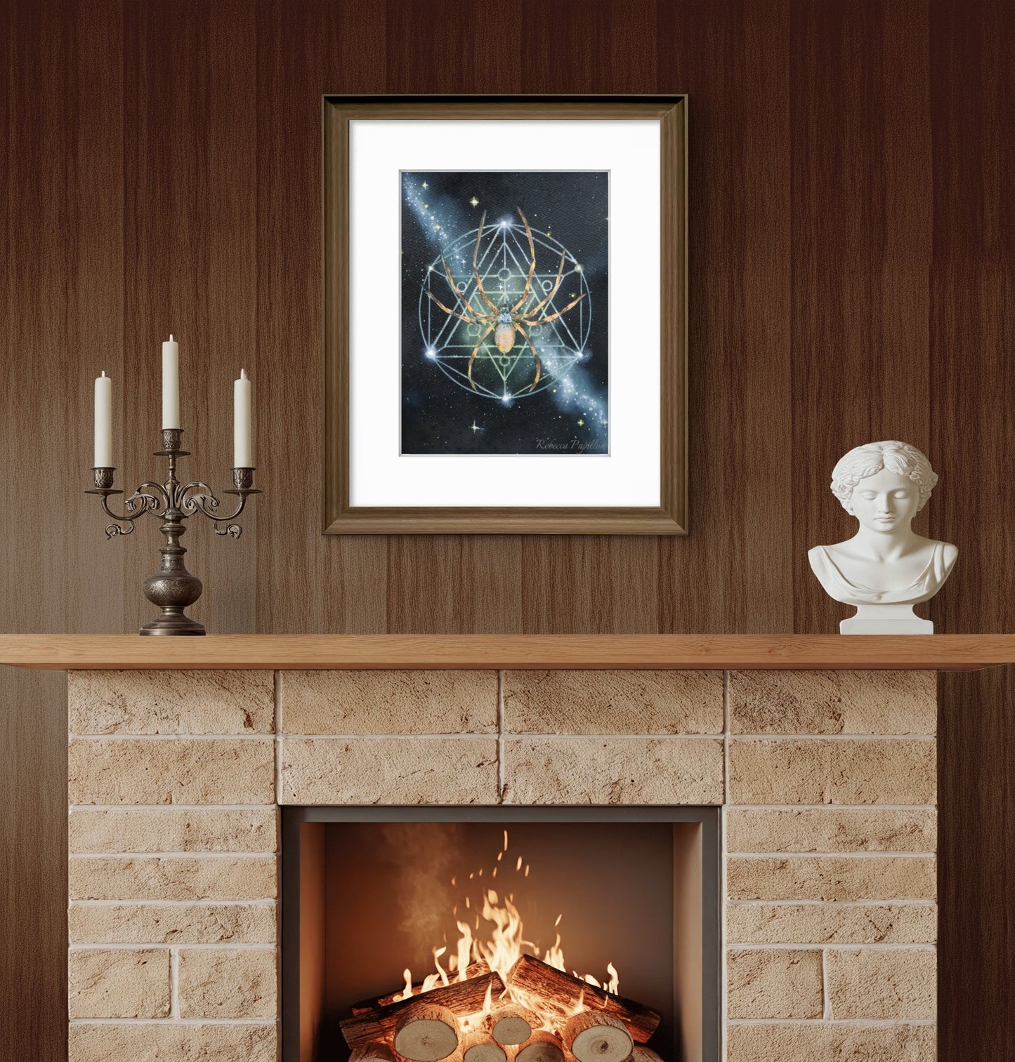 Animarii No.8: Orb Weaver Spider — The Architect of Invisible Things · Fine Art Print - Rebecca Papillon