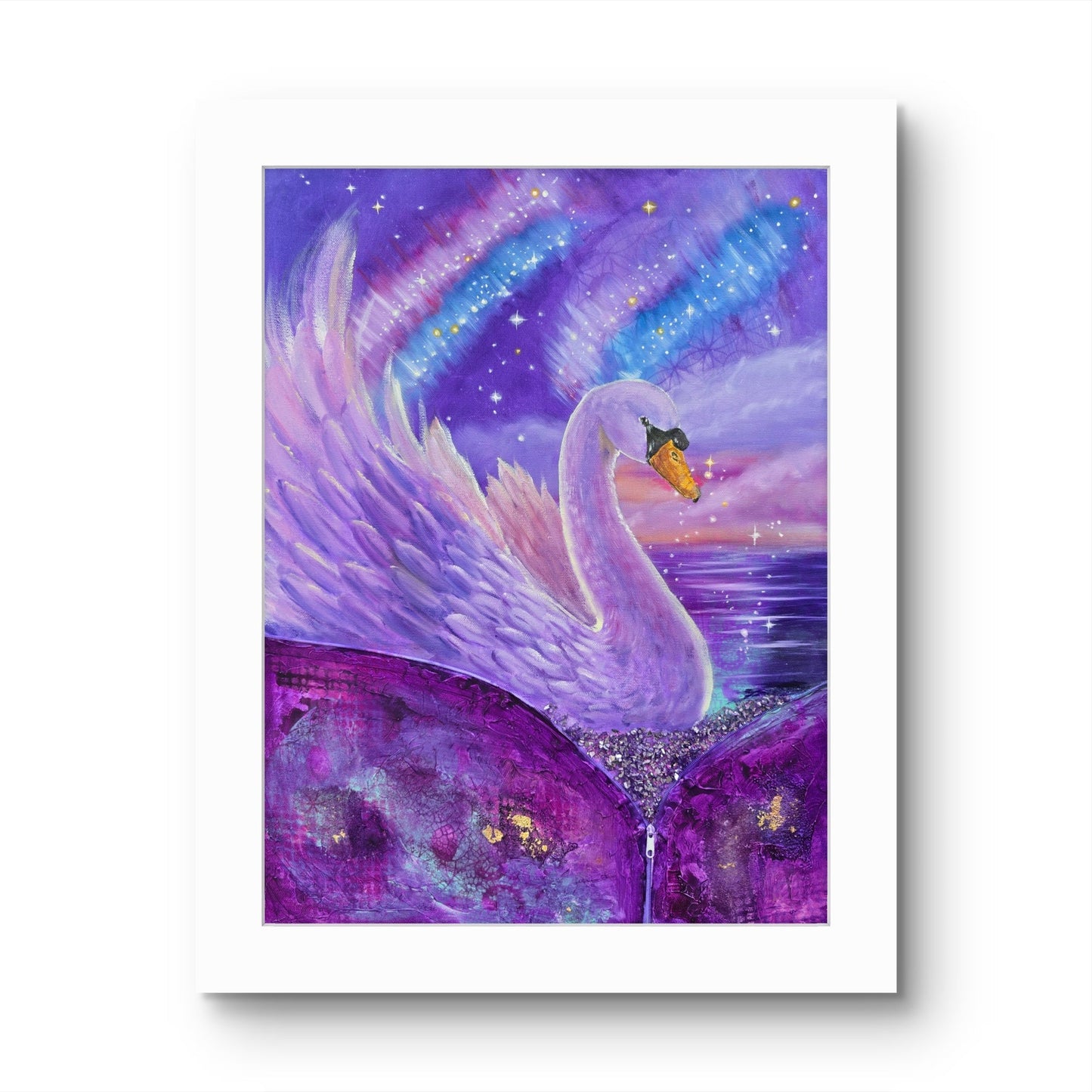 Animarii Unzipped No.5: The Swan — The One Who Transforms in Plain Sight · Fine Art Print - Rebecca Papillon
