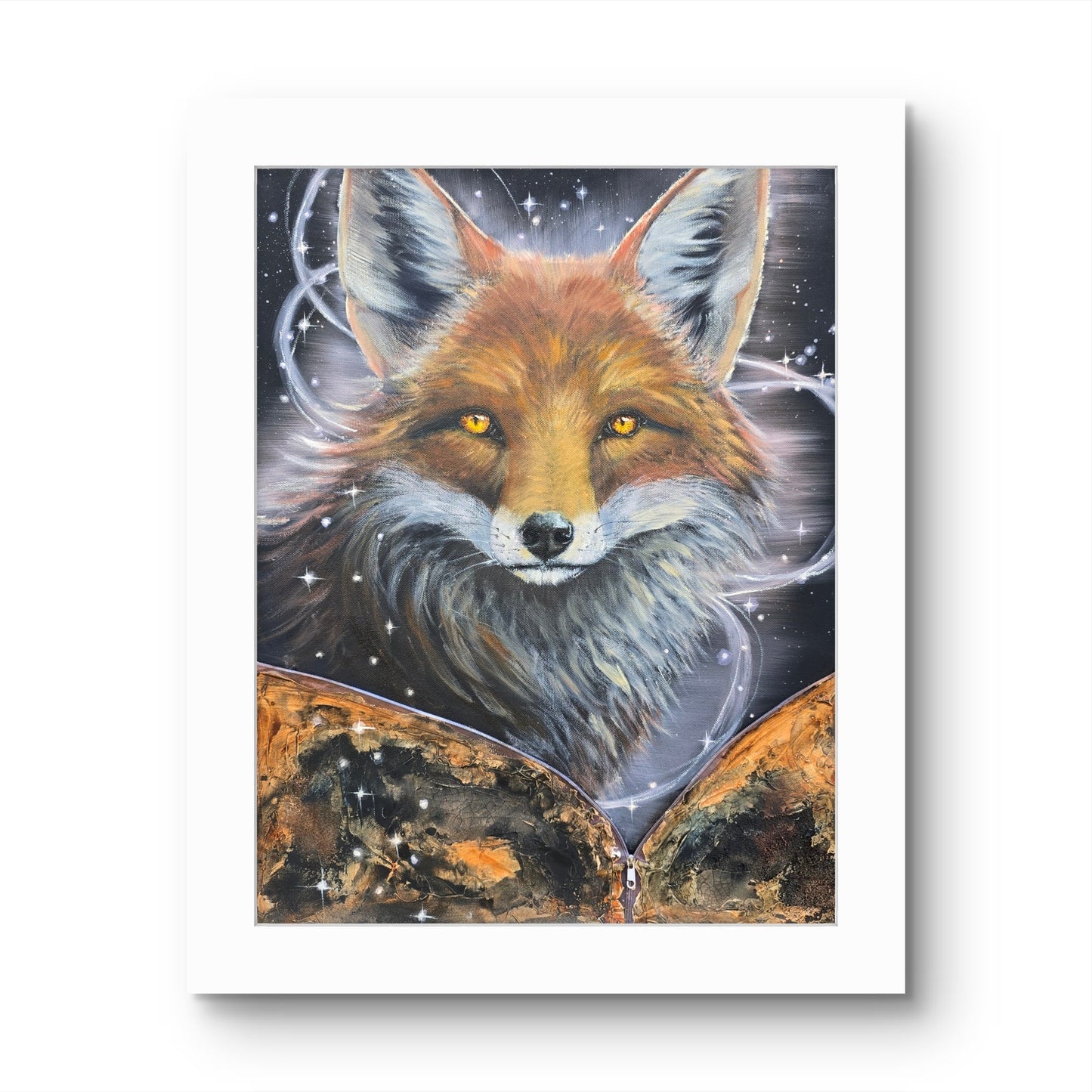 Animarii Unzipped No.6: The Fox — The One Who Knows More Than They Say · Fine Art Print - Rebecca Papillon