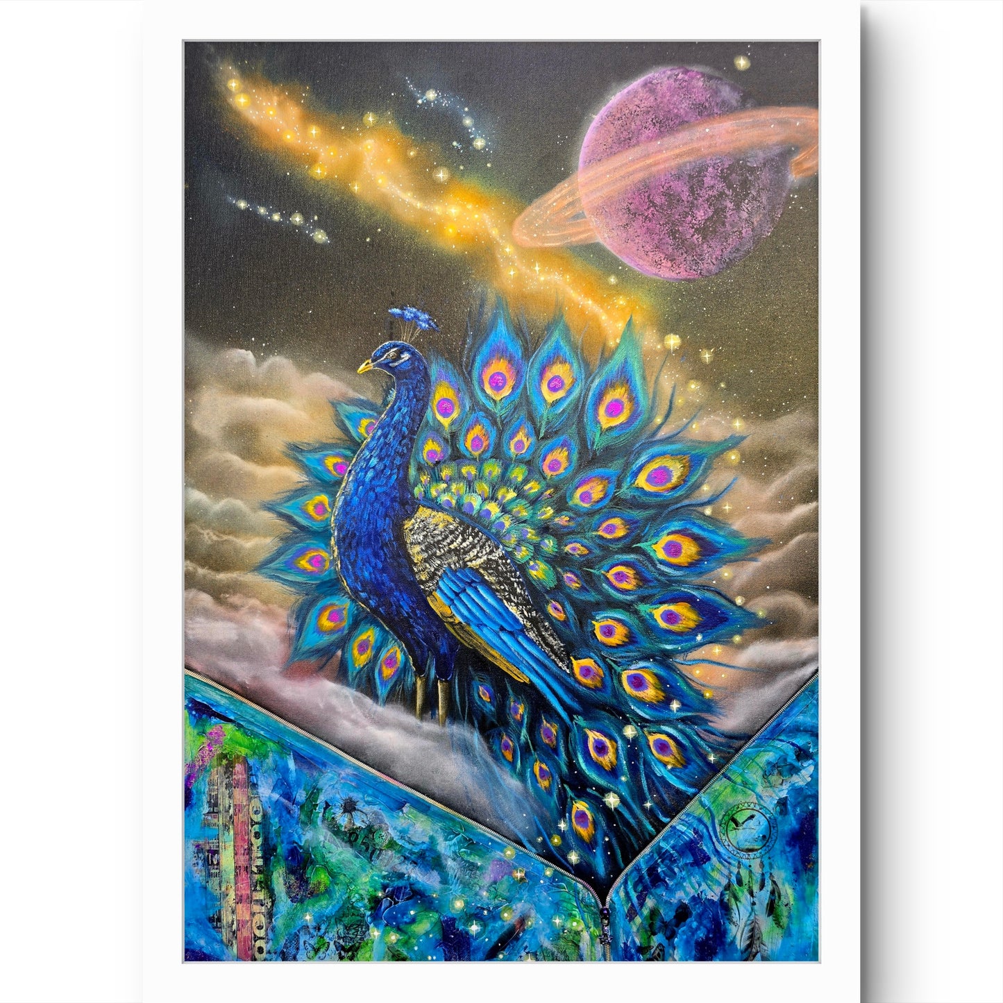 Animarii Unzipped No.15: The Peacock — The One Who Dares to Be Seen · Fine Art Print