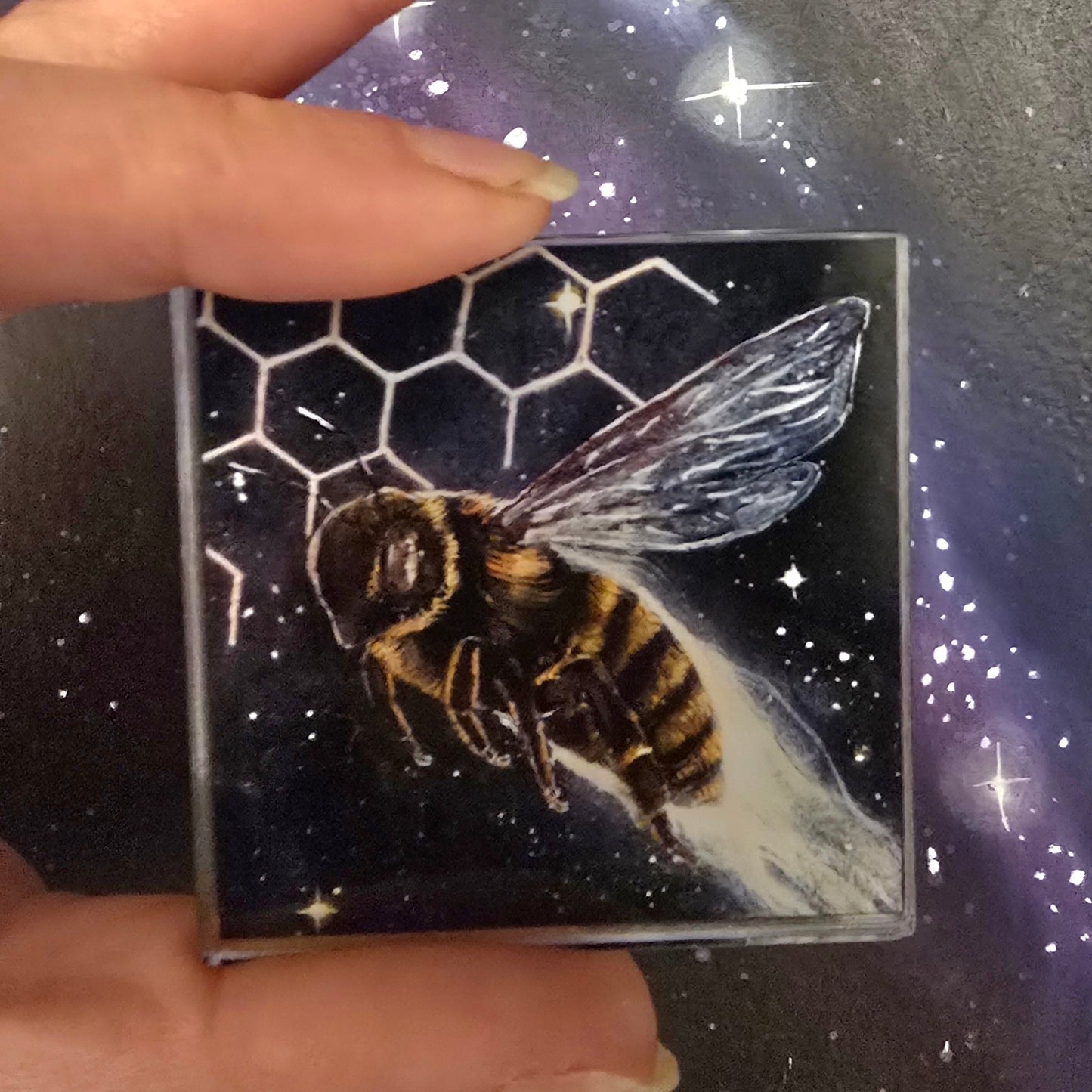 Animarii: Bee — The Keeper of the Hive Mind · Acrylic Magnet - Rebecca Papillon
