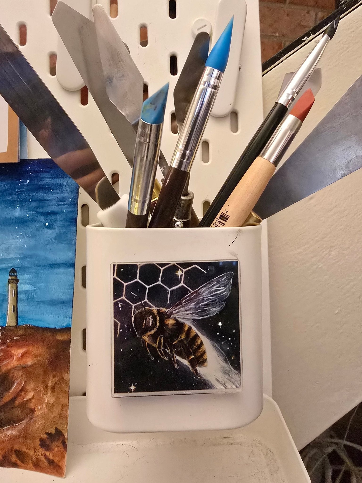 Animarii: Bee — The Keeper of the Hive Mind · Acrylic Magnet - Rebecca Papillon