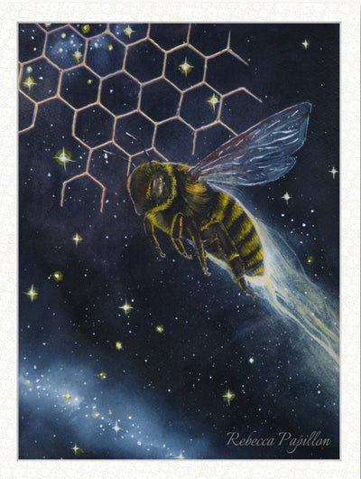 Animarii no.1: Bee - The Keeper of the Hive Mind · Original Oil Painting