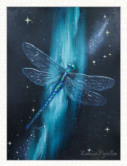 Animarii No.10: Dragonfly — The Elder Who Flies Young · Original Oil Painting - Rebecca Papillon
