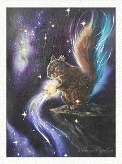 Animarii no.2: Squirrel - The Keeper of What Will Be Found · Original Oil Painting