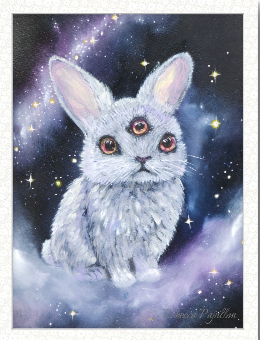 Animarii no.3: Rabbit - The Watcher Between Thresholds · Fine Art Print - Rebecca Papillon