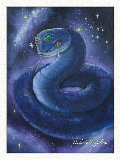 Animarii no.4: Snake - The Shedder of Old Skin · Original Oil Painting