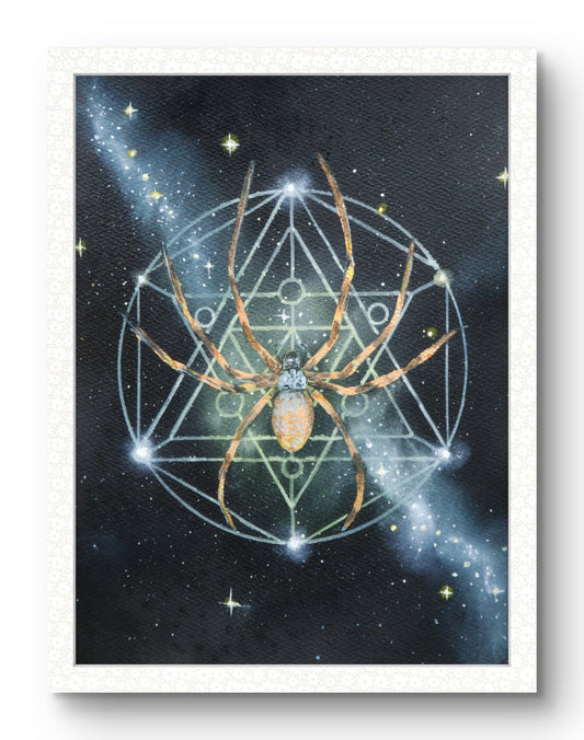 Animarii No.8: Orb Weaver Spider — The Architect of Invisible Things · Fine Art Print - Rebecca Papillon