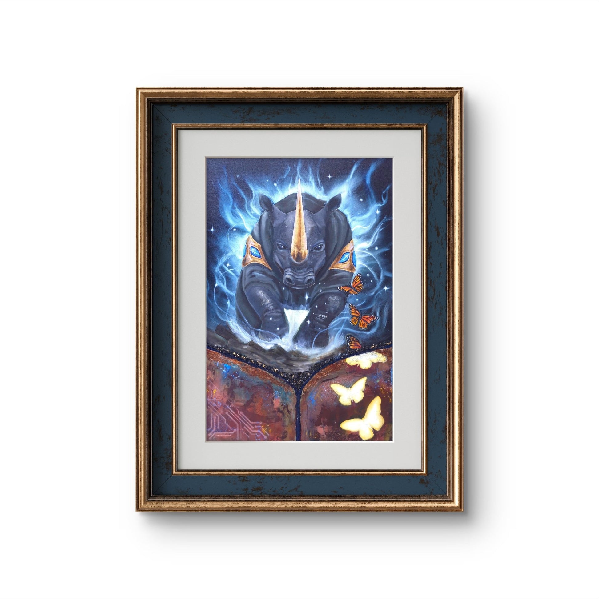 Animarii: Unzipped No.1 — The Rhino · Fine Art Print - Rebecca Papillon