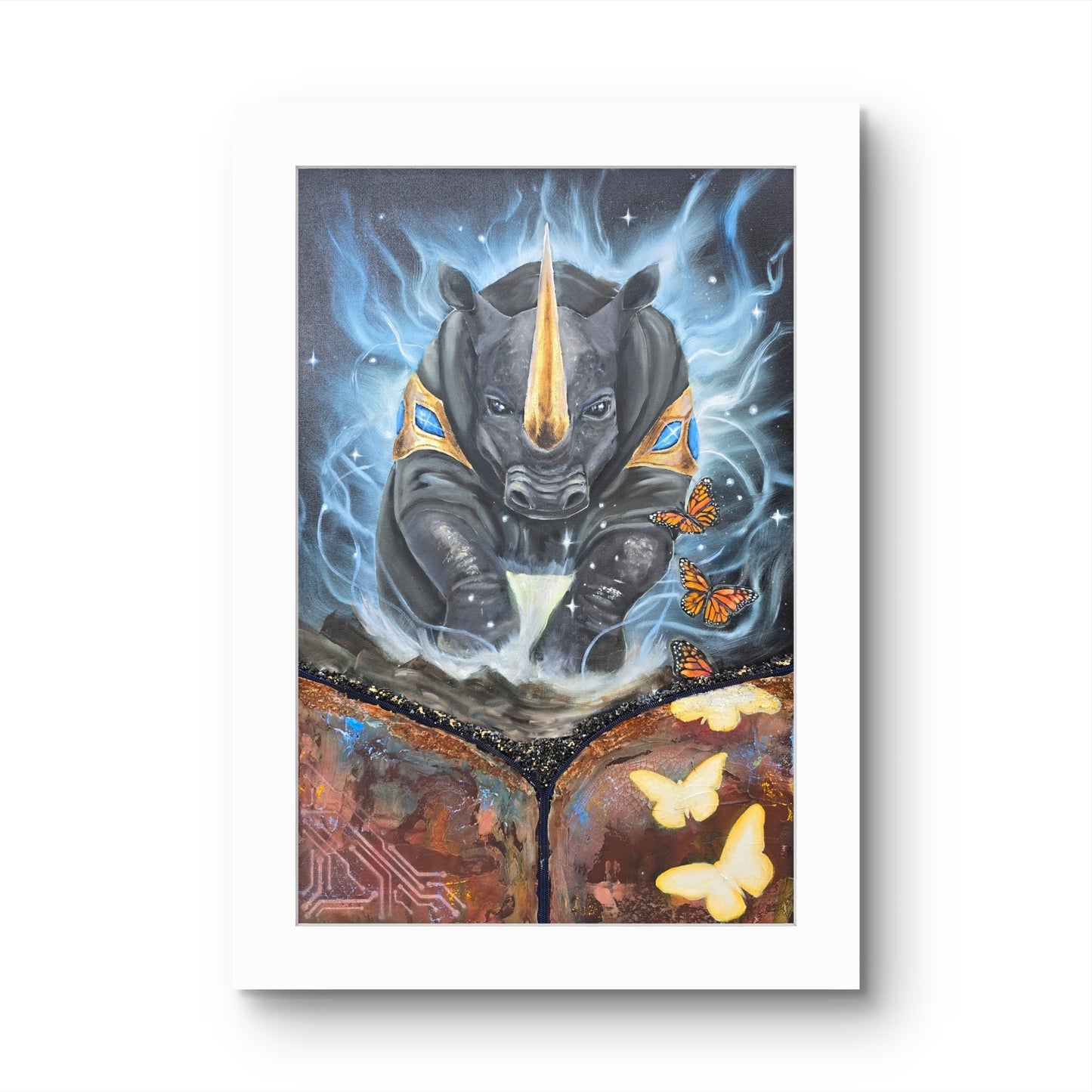 Animarii: Unzipped No.1 — The Rhino · Fine Art Print - Rebecca Papillon