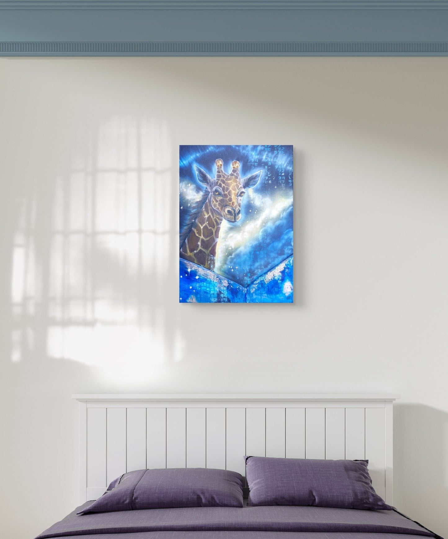 Animarii Unzipped No.3 The Giraffe — The One Who Rises Above · Original Oil Painting - Rebecca Papillon