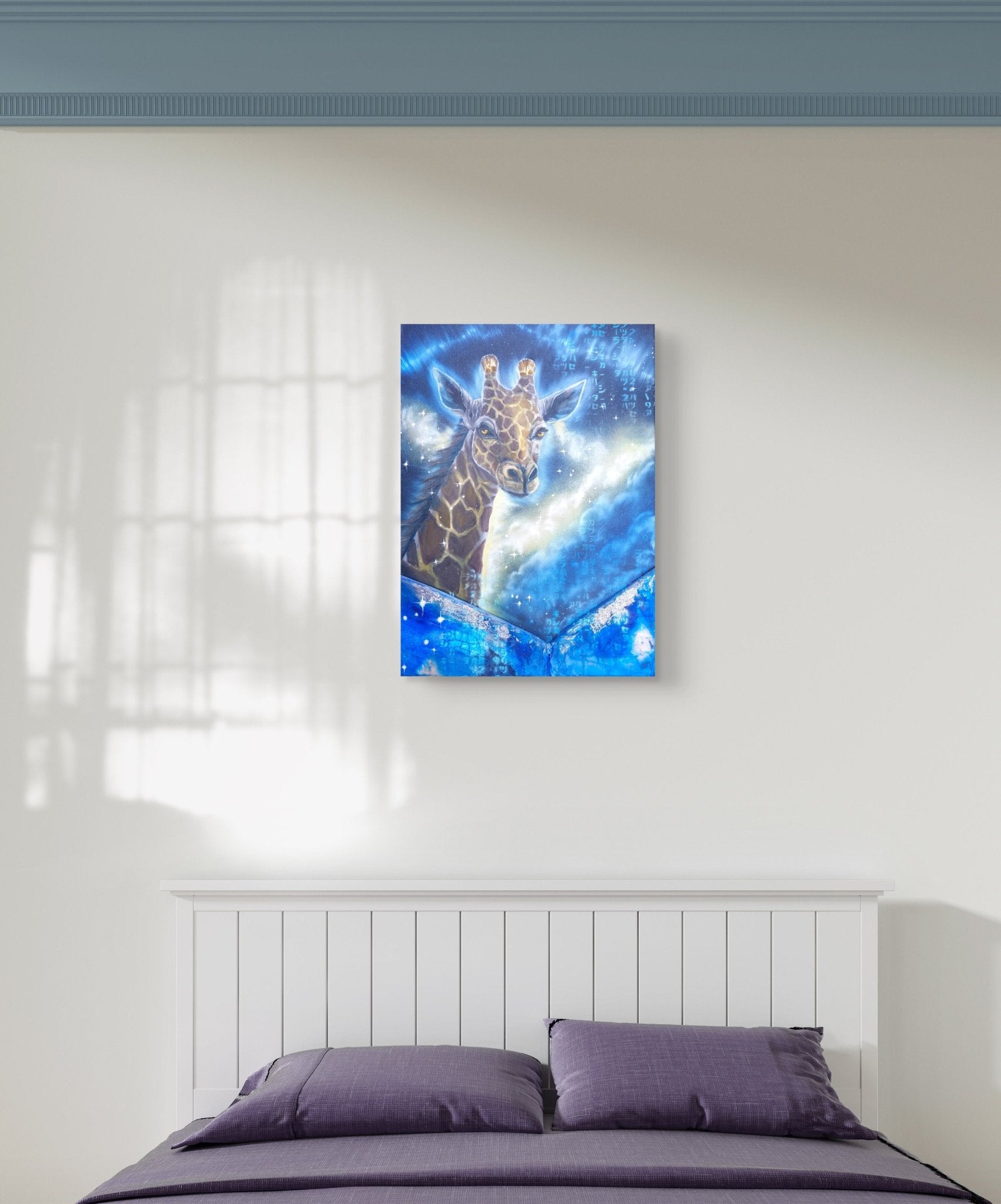 Animarii Unzipped No.3 The Giraffe — The One Who Rises Above · Original Oil Painting - Rebecca Papillon