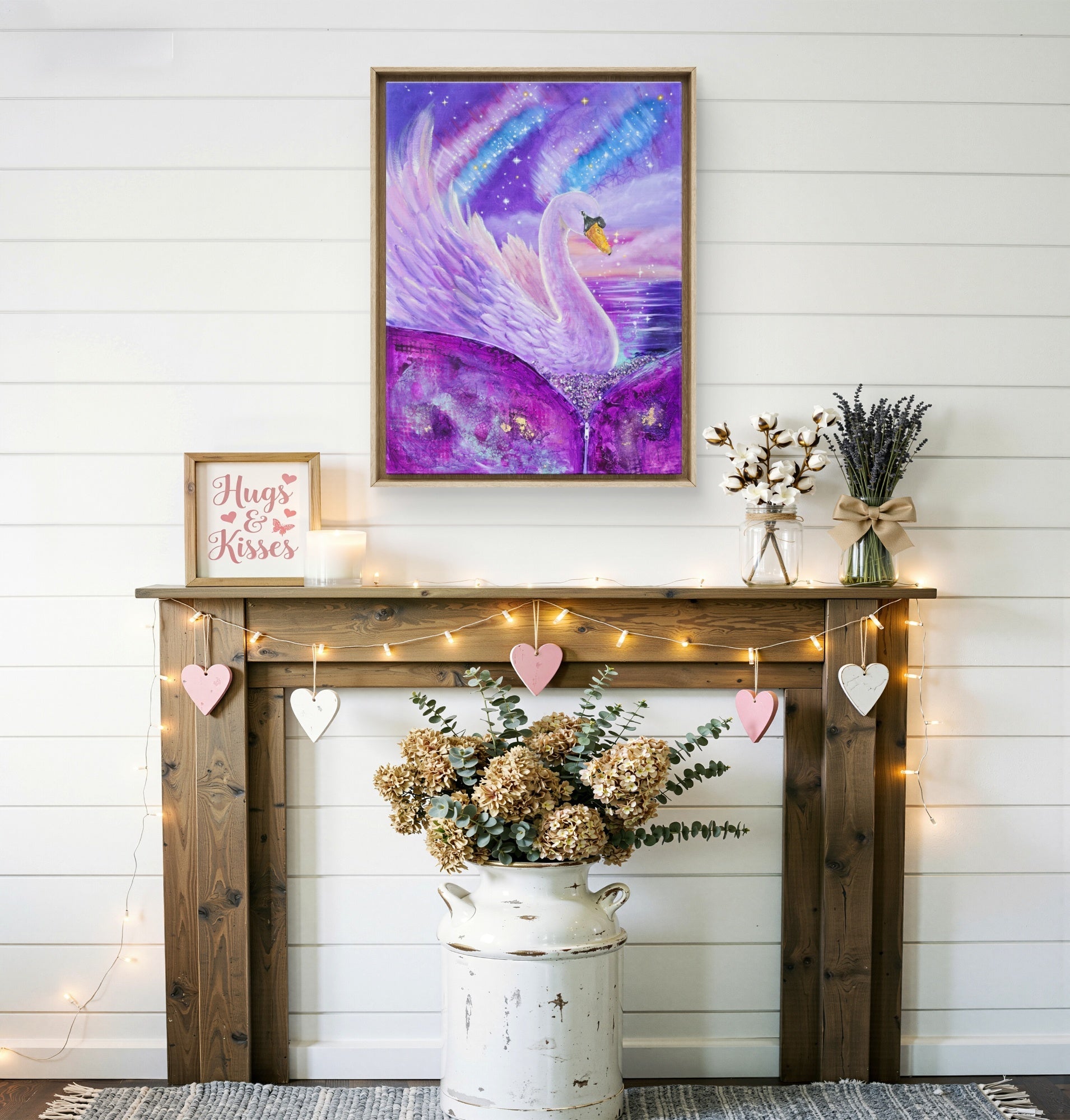 Animarii Unzipped No.5: The Swan — The One Who Transforms in Plain Sight · Original Oil Painting - Rebecca Papillon
