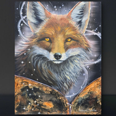 Animarii Unzipped No.6: The Fox — The One Who Knows More Than They Say · Original Oil Painting