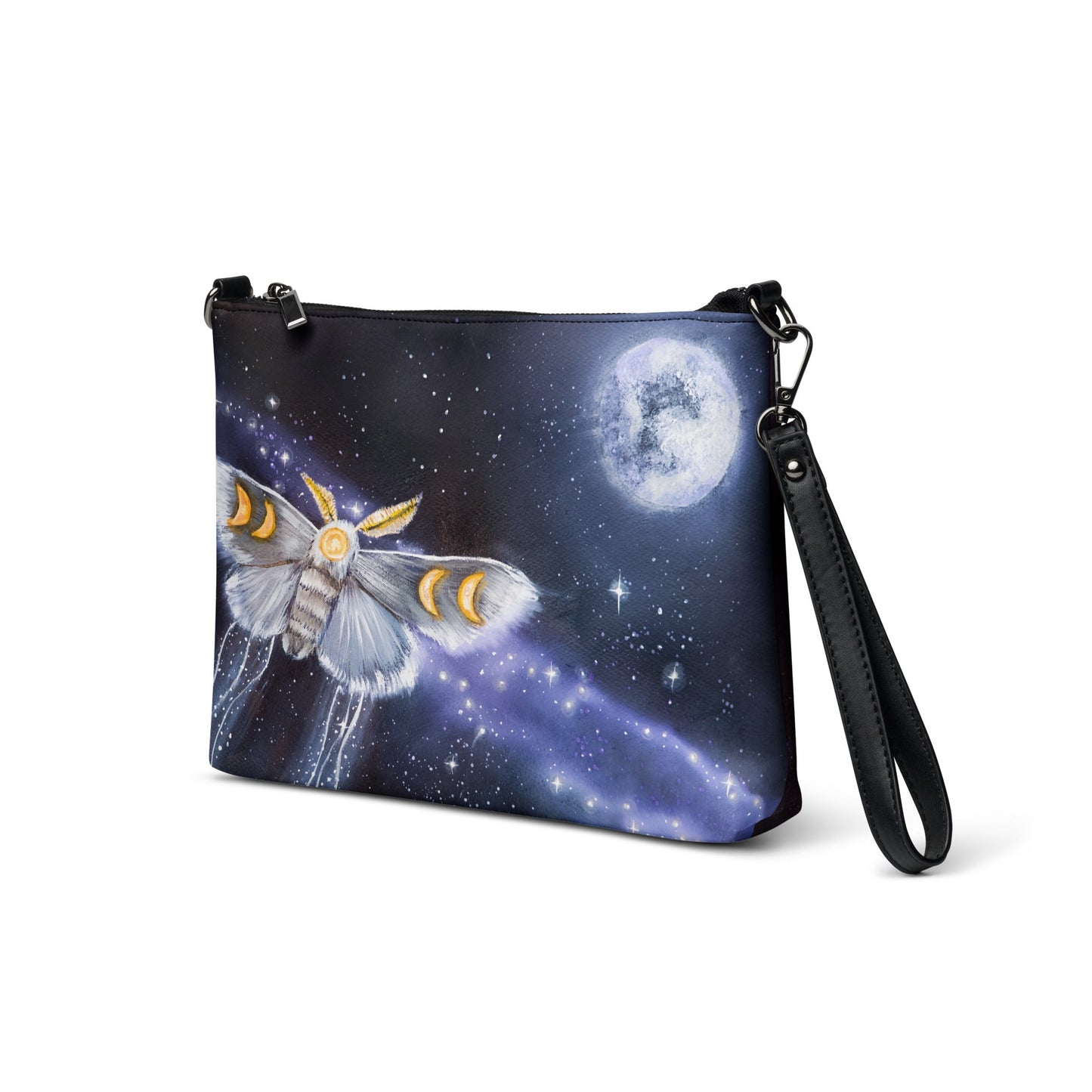 Double Sided Crossbody bag - Animarii Moth and Butterfly - Rebecca Papillon