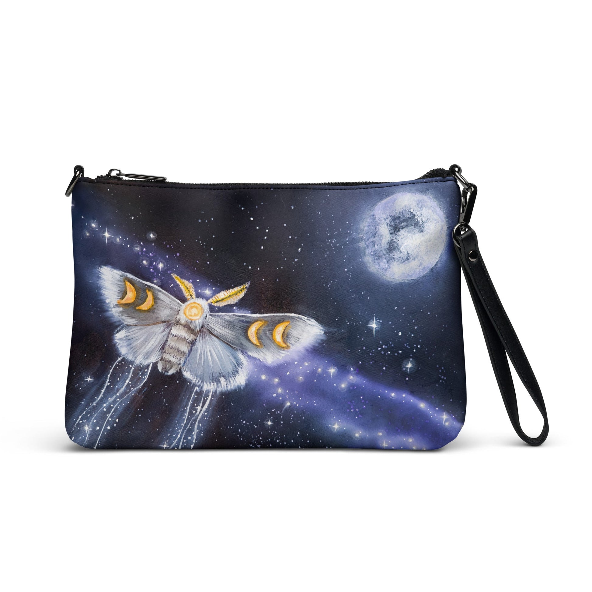 Double Sided Crossbody bag - Animarii Moth and Butterfly - Rebecca Papillon