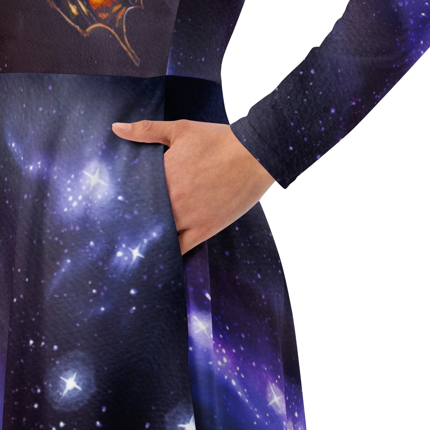 Midi dress with Pockets - Animarii Butterfly - Rebecca Papillon