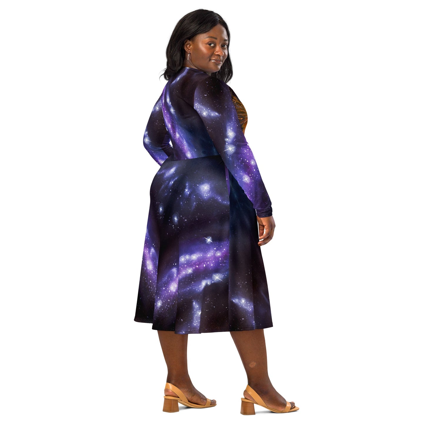 Midi dress with Pockets - Animarii Butterfly - Rebecca Papillon