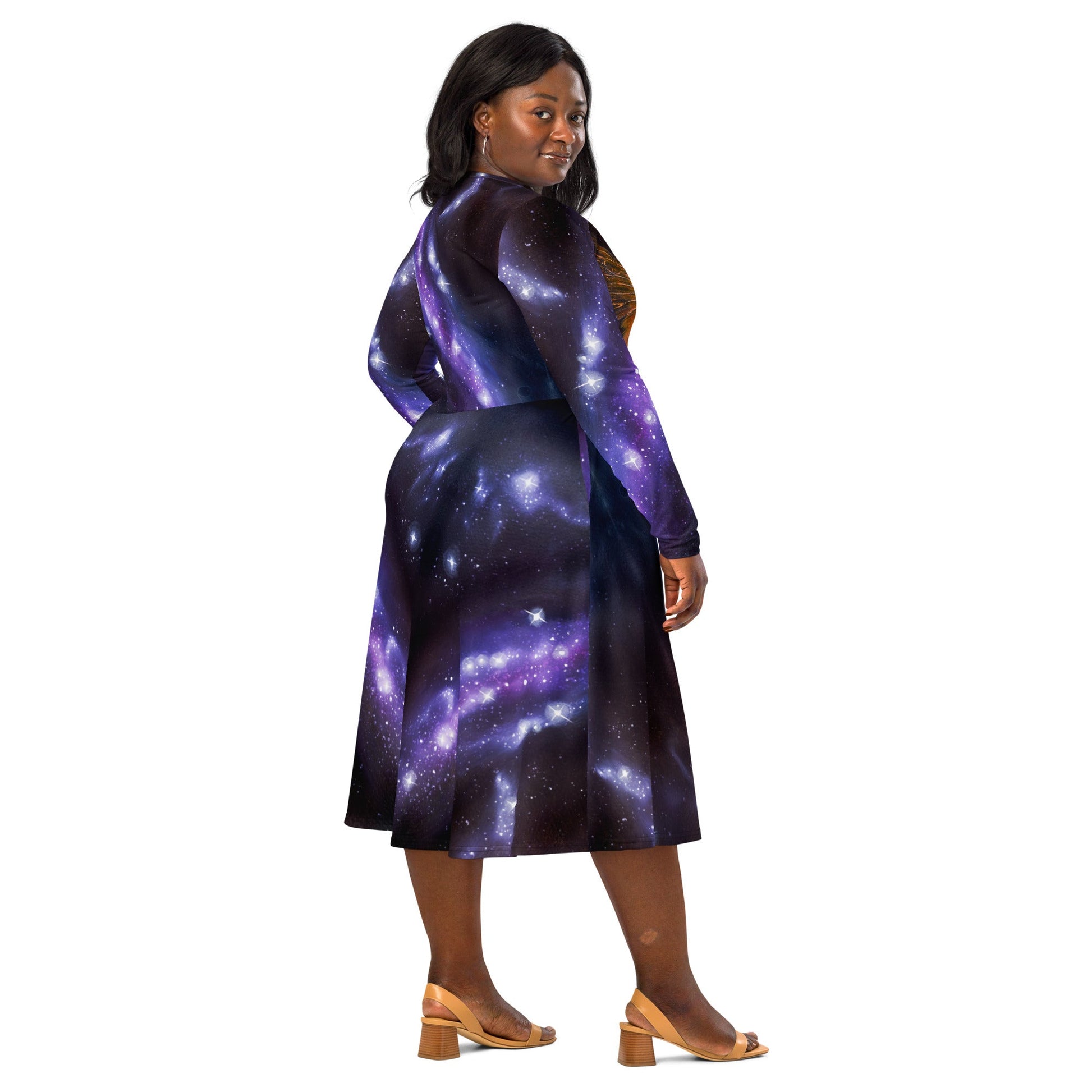 Midi dress with Pockets - Animarii Butterfly - Rebecca Papillon