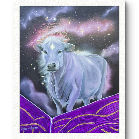 Animarii Unzipped No.9: The Cow — The One Who Gives Without Counting · Fine Art Print