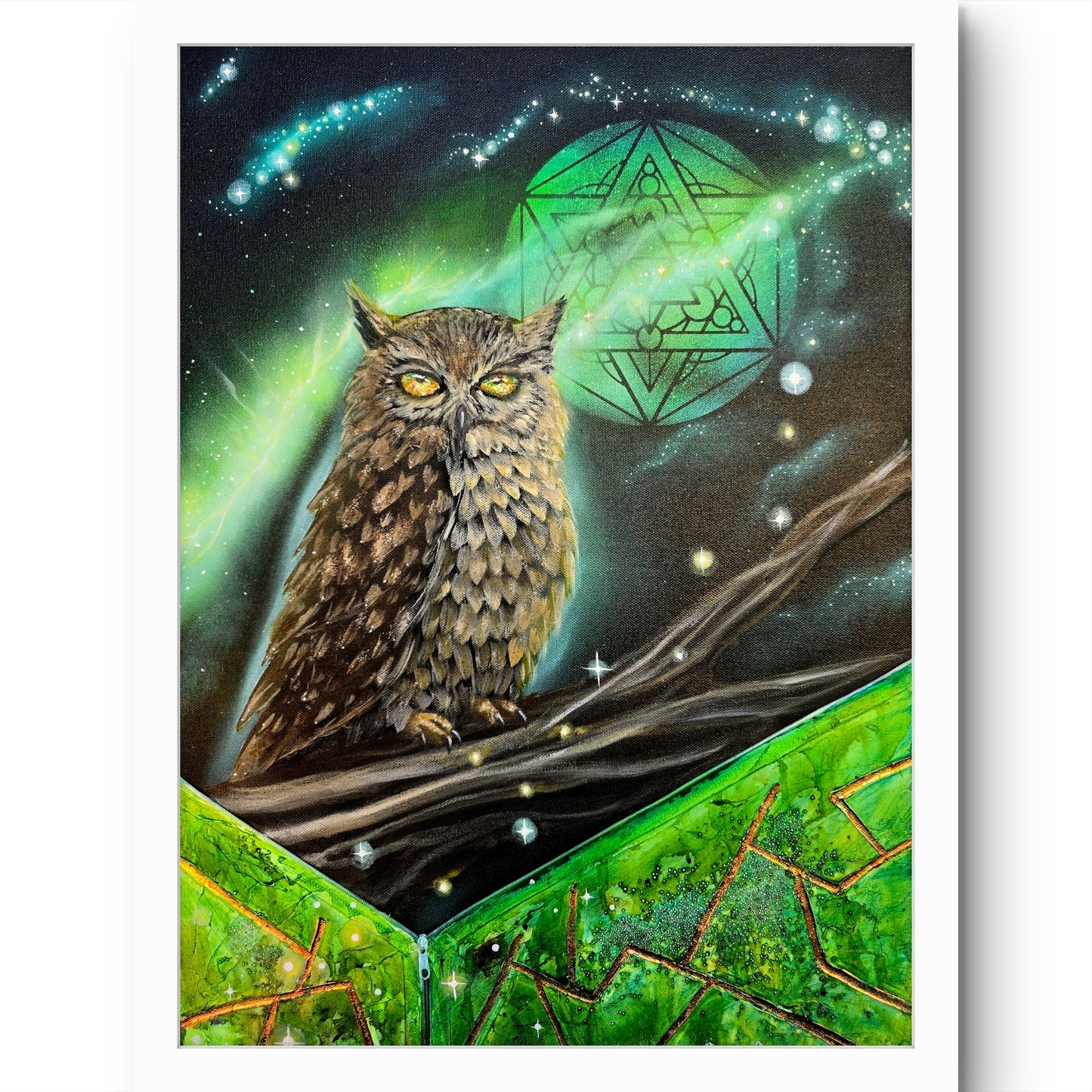 Animarii Unzipped No.14: The Owl — The One Who Simply Knows · Fine Art Print
