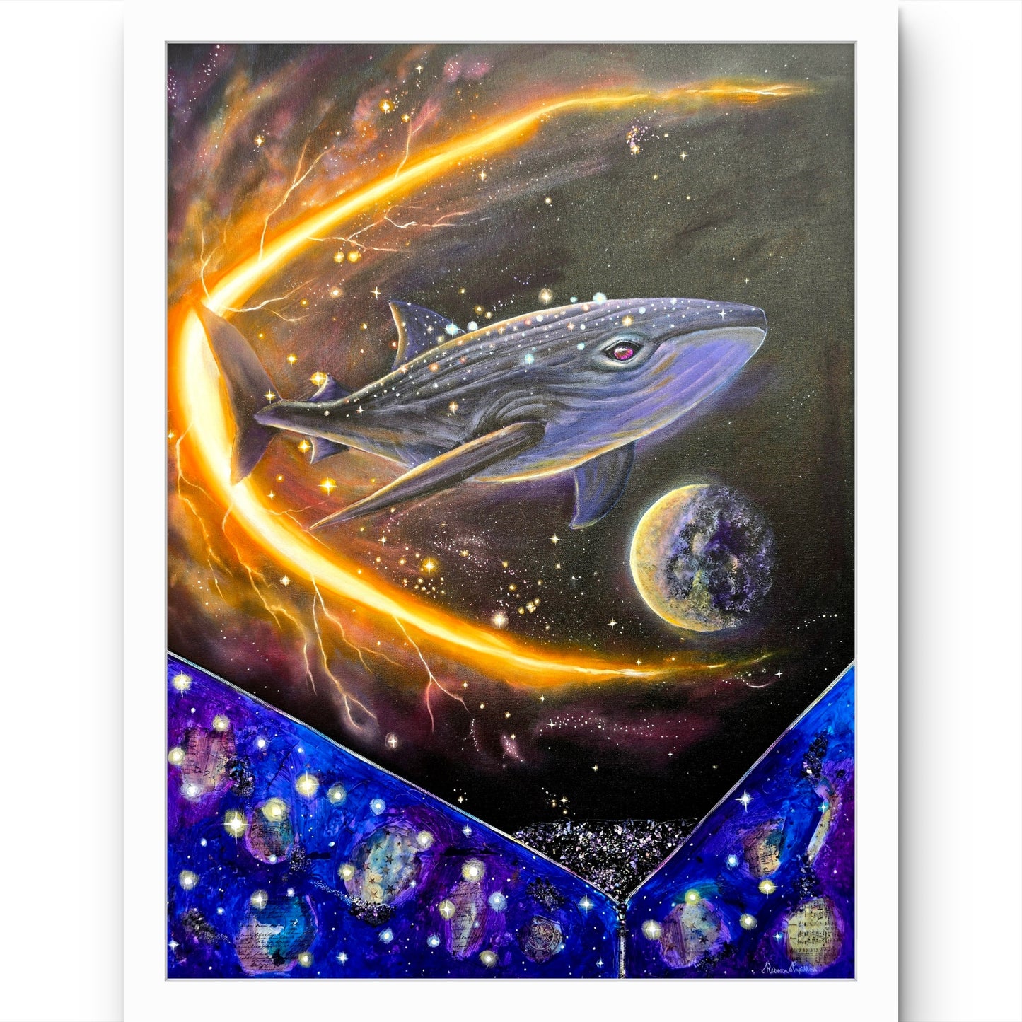 Animarii Unzipped No.18: The Whale Shark — The One Who Tears Through Worlds · Fine Art Print