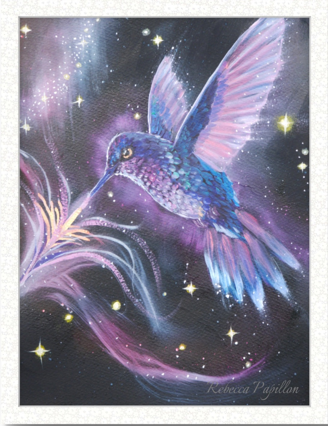 Animarii No.9: Hummingbird — The Messenger Who Cannot Stay · Original Oil Painting